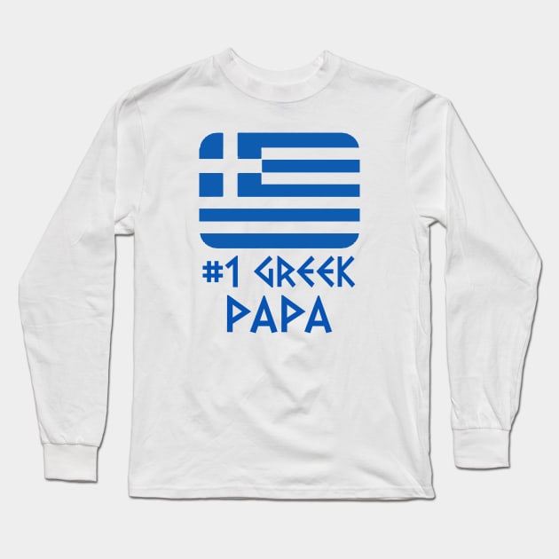 #1 Greek PAPA Long Sleeve T-Shirt by Thai Quang